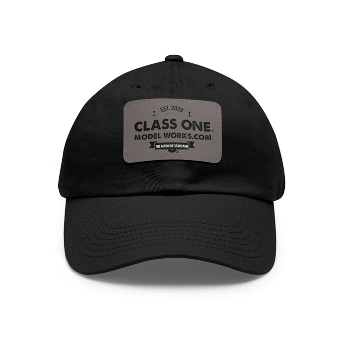 ClassOneModelWorks - Dad Hat with Leather Patch (Rectangle)