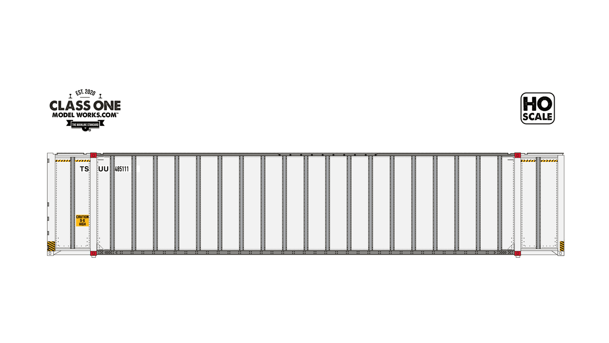 A sideview of the 2-Pack Monon 48' Exterior Post - Tulsa & Sapulpa Union RY - Run 2