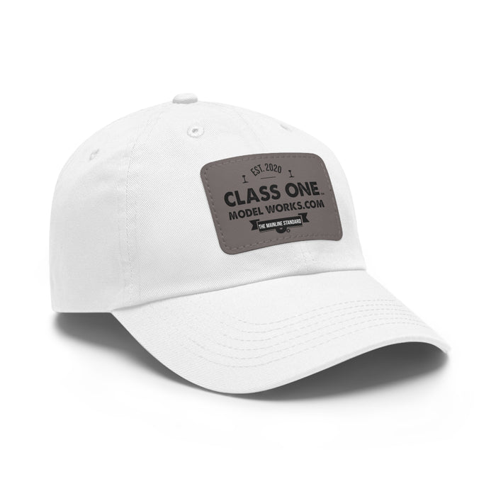 ClassOneModelWorks - Dad Hat with Leather Patch (Rectangle)