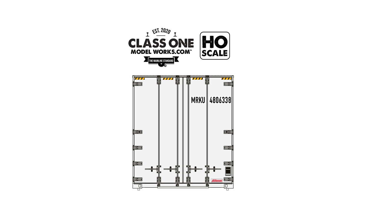 A back view of the 2-Pack Monon 48' Exterior Post - Marc Shipping & Trading - Run 2