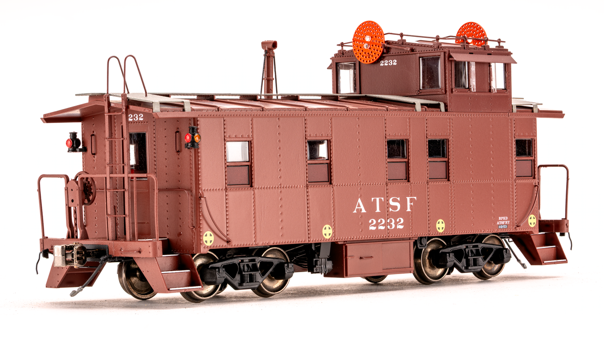 Santa Fe Peaked Roof Caboose 2200s - Wig-Wag