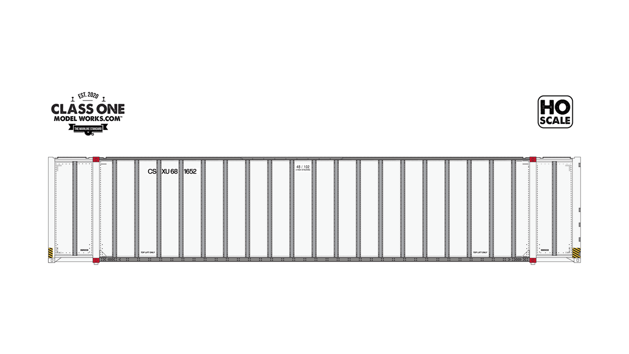 A sideview of the 2-Pack Hyundai 48' Exterior Post CSX Run 2