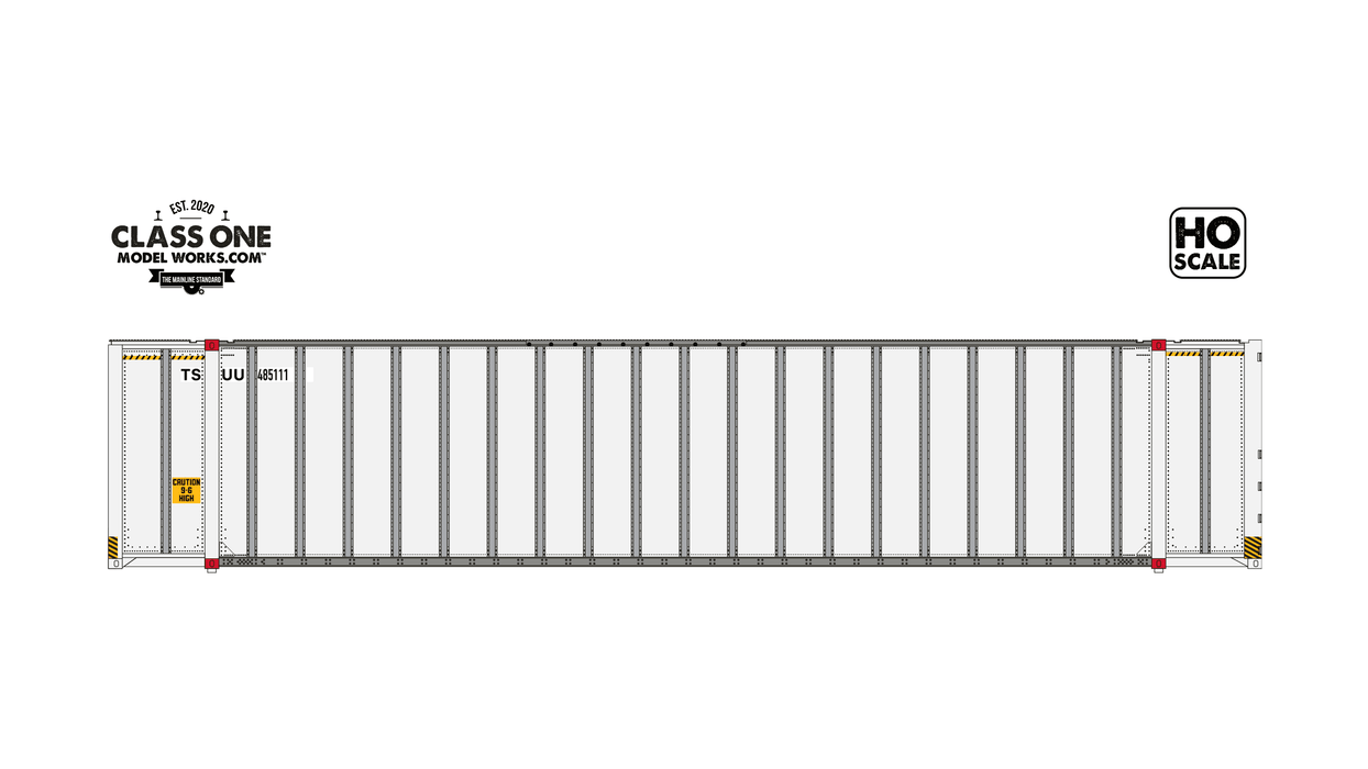 A sideview of the 2-Pack Monon 48' Exterior Post - Tulsa & Sapulpa Union RY - Run 2