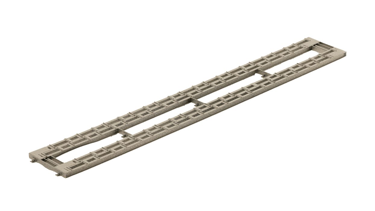 50-FT SILVER WHEEL RACK - HO SCALE