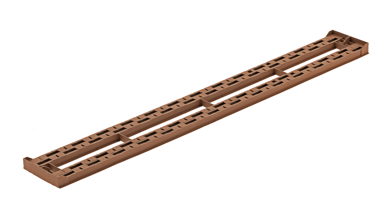 60-FT MINERAL BROWN WHEEL RACK - HO SCALE