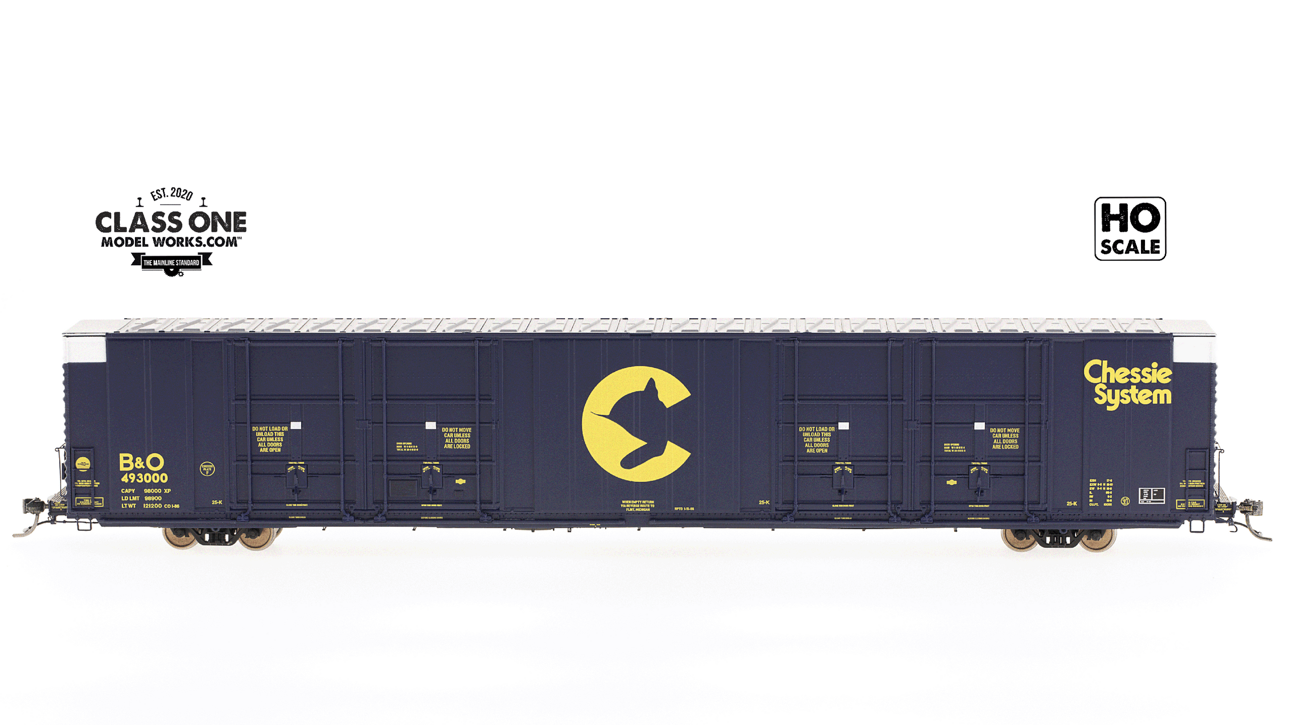 THRALL 86' HIGHCUBE BOXCAR - 8 DOOR - BALTIMORE & OHIO - RUN 2 — Class ...