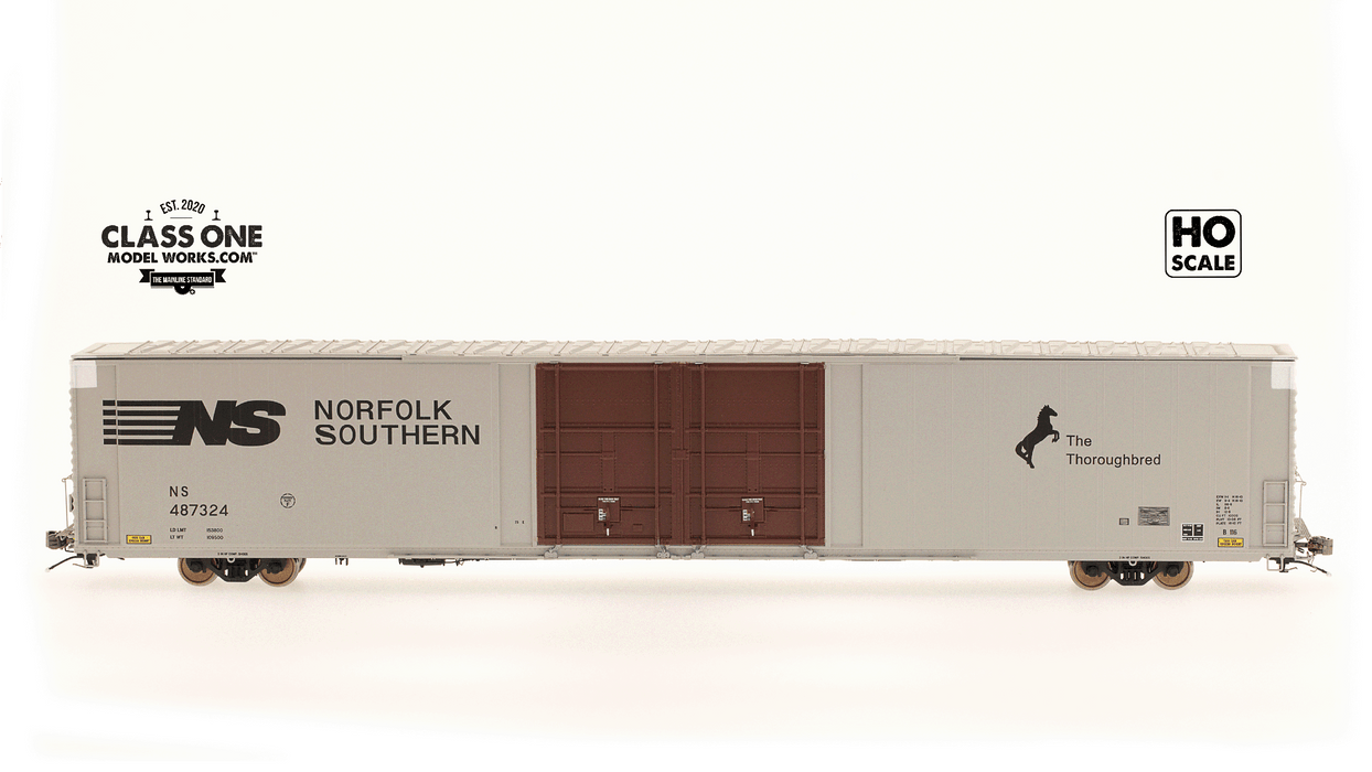 THRALL 86' HIGHCUBE BOXCAR - 4 DOOR - NORFOLK SOUTHERN - RUN 2