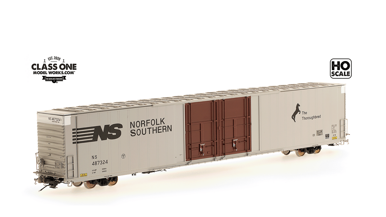 THRALL 86' HIGHCUBE BOXCAR - 4 DOOR - NORFOLK SOUTHERN - RUN 2