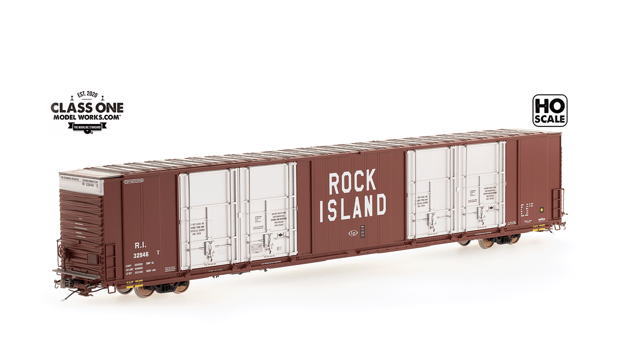 THRALL 86' HIGHCUBE BOXCAR - 8 DOOR - ROCK ISLAND - RUN 2