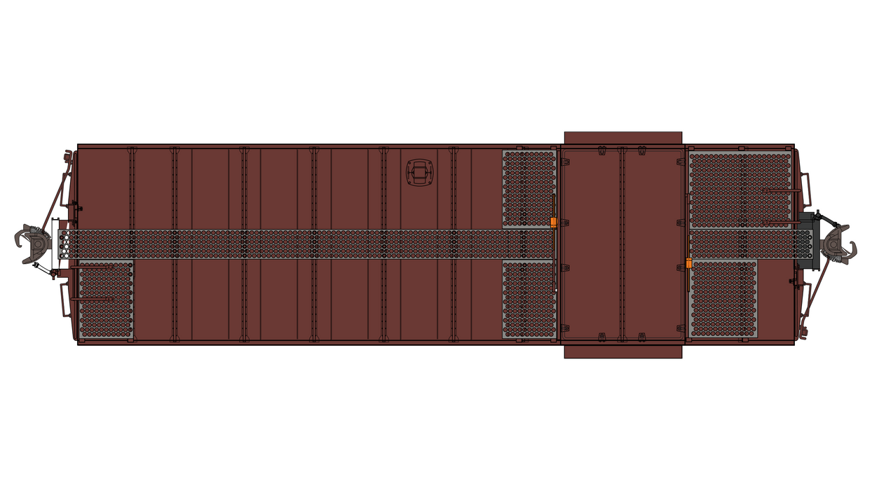 Santa Fe Peaked Roof Caboose 2200s - Wig-Wag - Un-Numbered