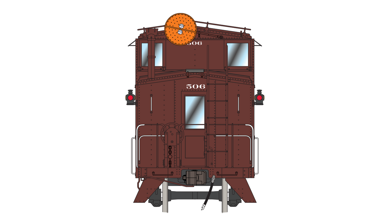Santa Fe Peaked Roof Caboose 500s - Wig-Wag