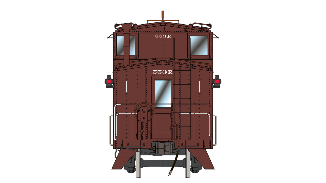 Santa Fe Peaked Roof Caboose 500s - Radio