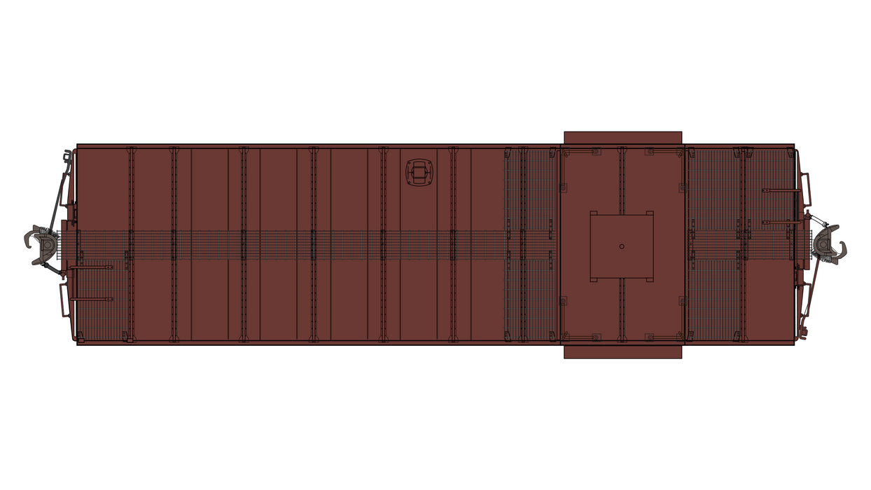 Santa Fe Peaked Roof Caboose 500s - Radio