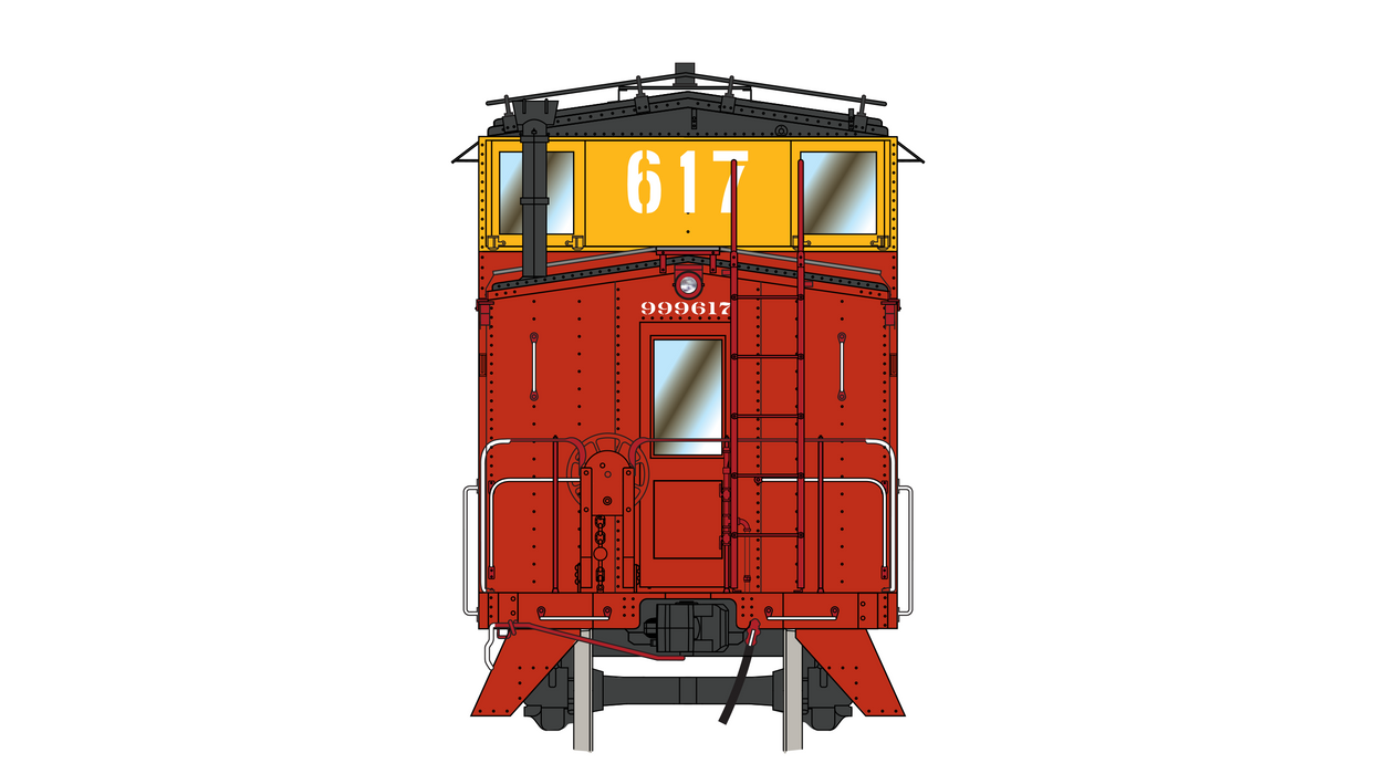 Santa Fe Peaked Roof Caboose CE-3 - Mid-Life 999617