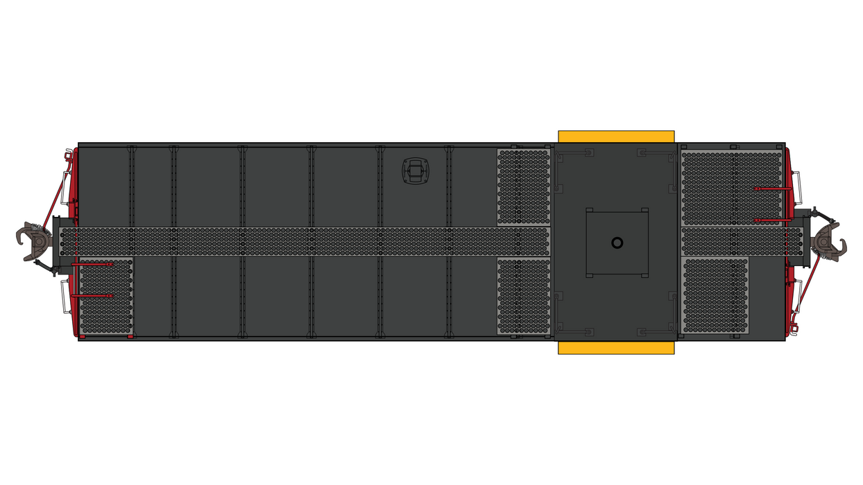 Santa Fe Peaked Roof Caboose CE-3 - Mid-Life 999617