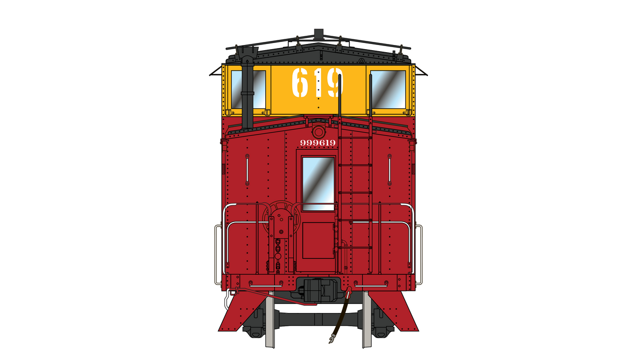 Santa Fe Peaked Roof Caboose CE-3 - Mid-Life 999619