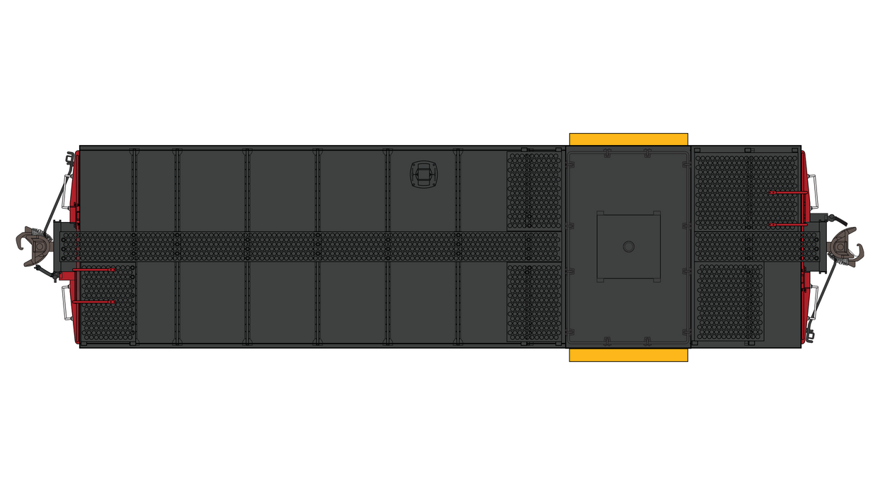 Santa Fe Peaked Roof Caboose CE-3 - Mid-Life 999628