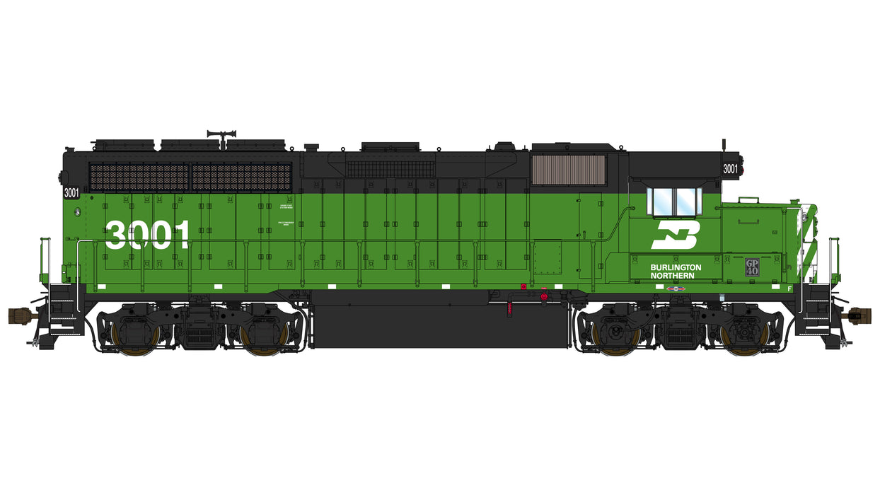 EMD GP40 1A3 - Burlington Northern 3001