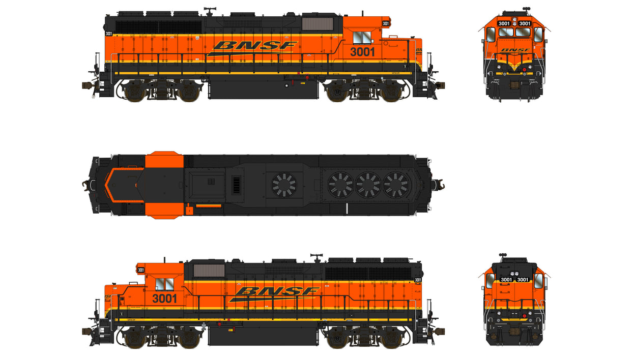 EMD GP40-2R 1A3 - BNSF 3001