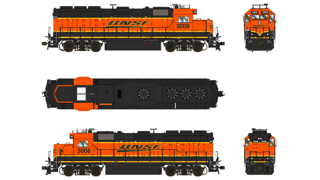 EMD GP40-2 1A3 - BNSF 3008