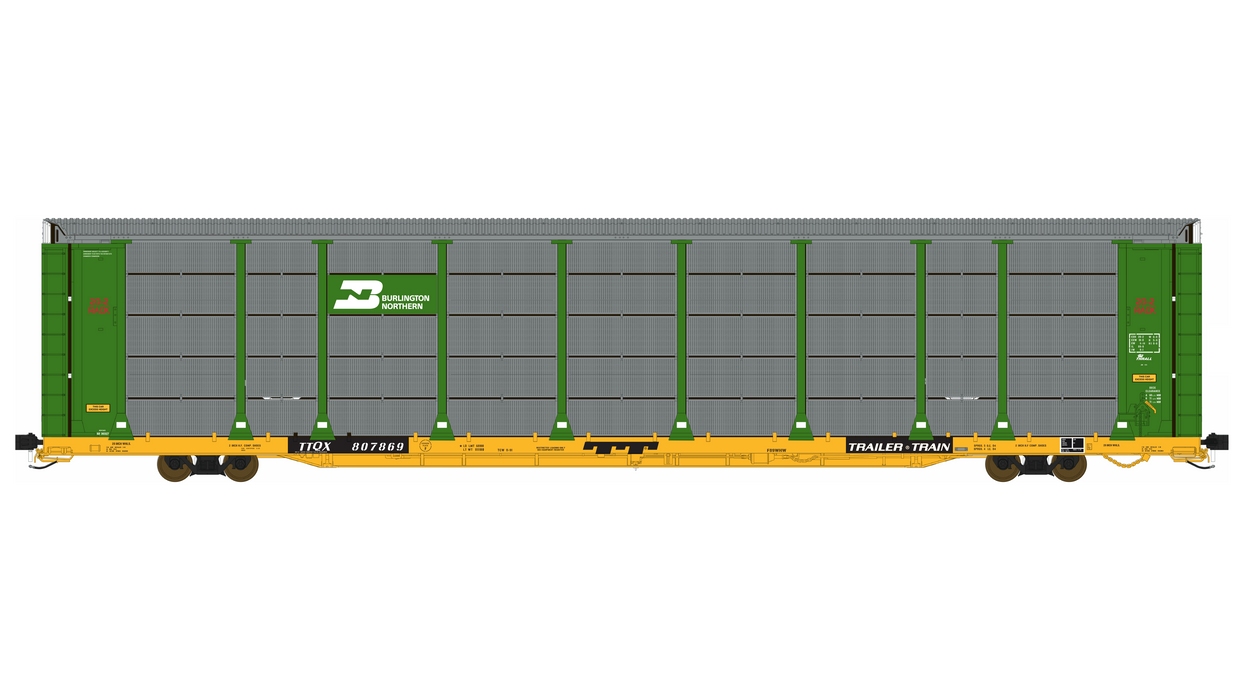 Thrall 20-2 Autorack - Type A - Burlington Northern