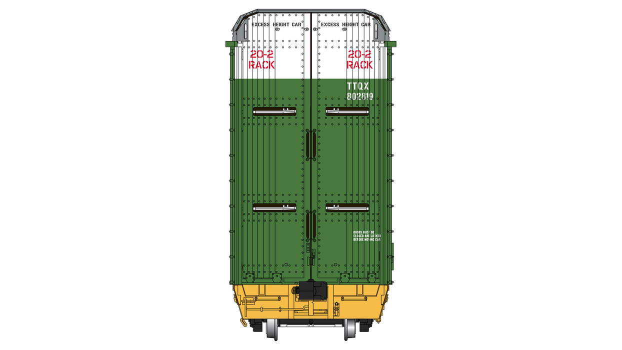 Thrall 20-2 Autorack - Type B - Burlington Northern