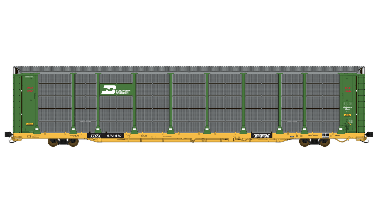 Thrall 20-2 Autorack - Type B - Burlington Northern