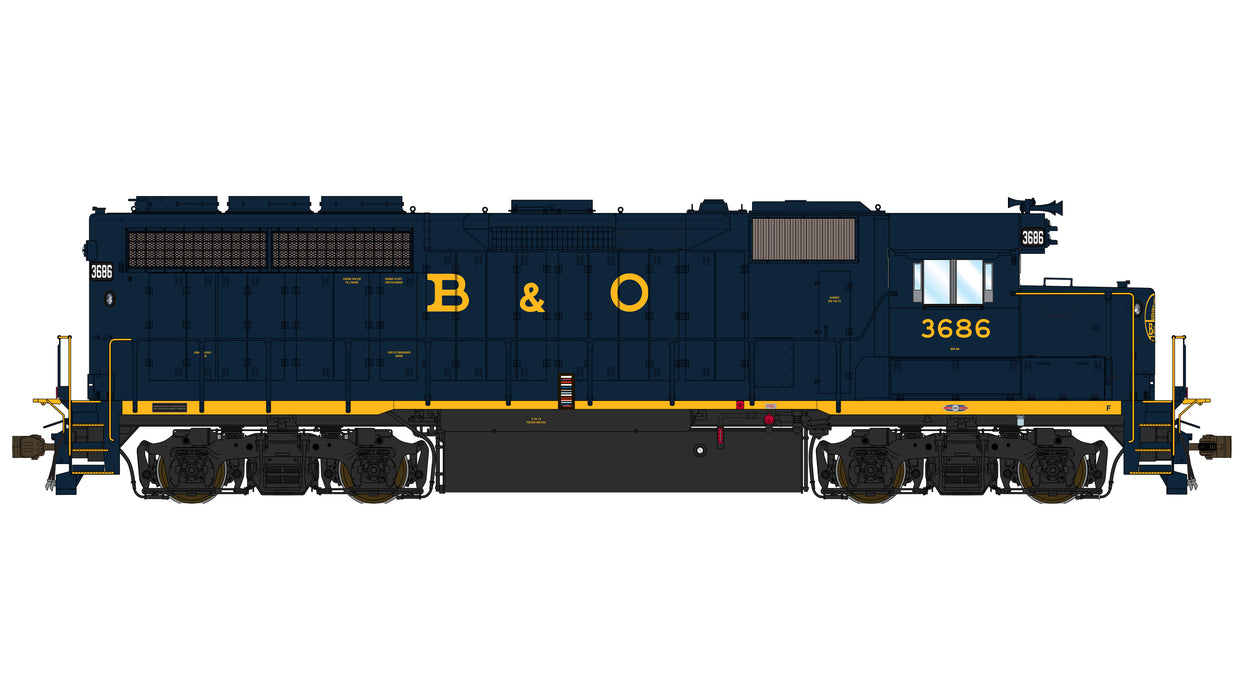 EMD GP40 1A3 - Baltimore & Ohio 3686