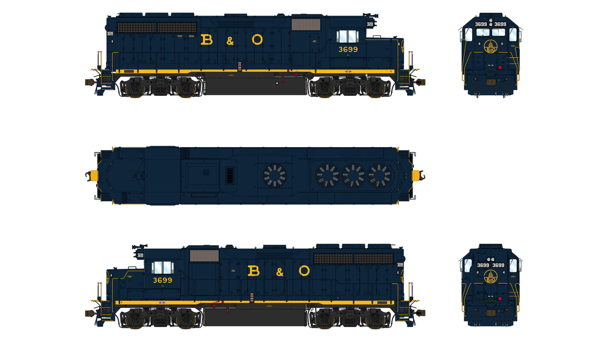 EMD GP40 1A3 - Baltimore & Ohio 3699