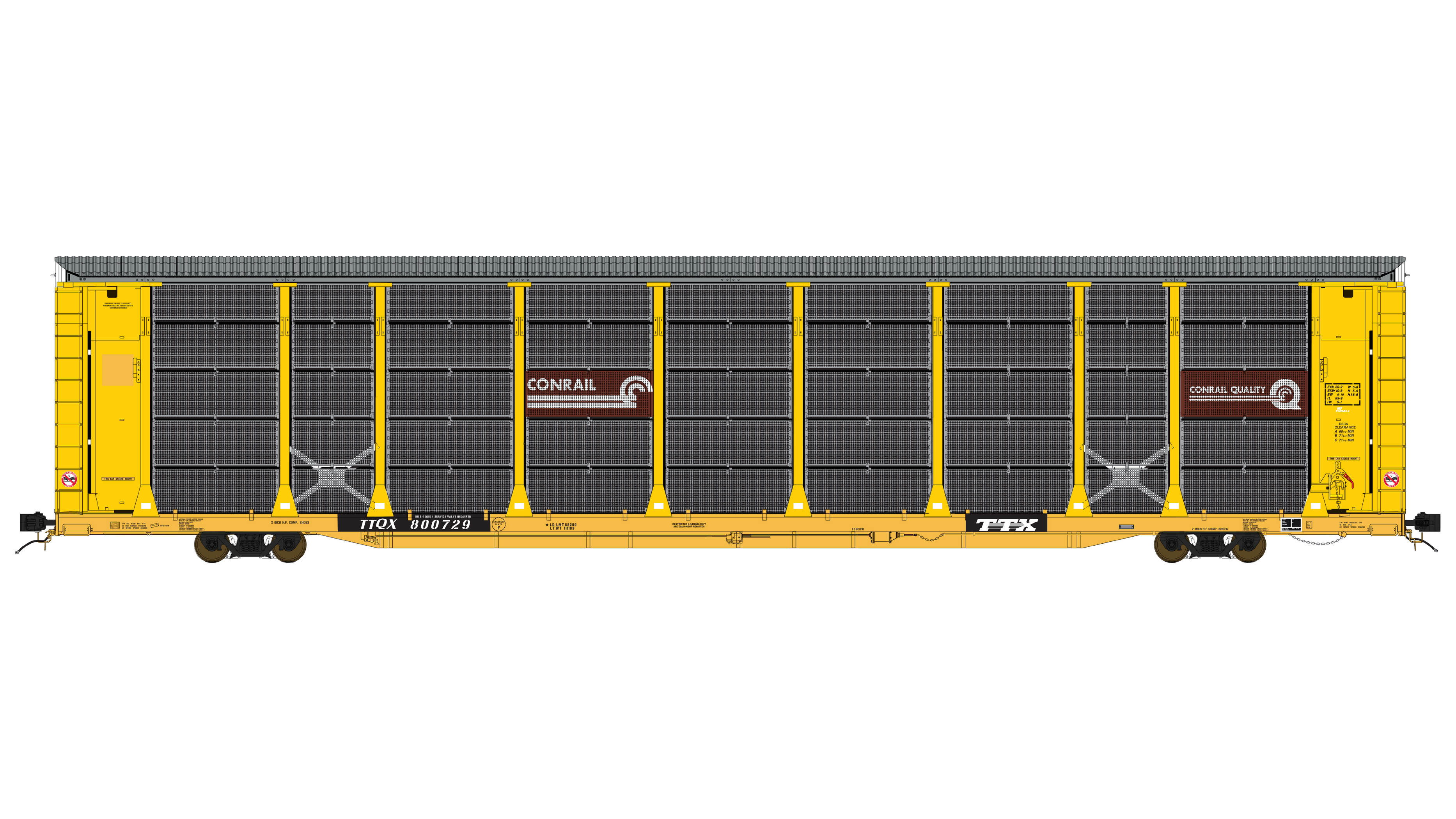 Thrall 20-2 Autorack - Type C - Conrail — Class One Model Works