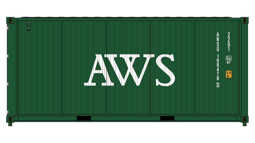 3-Pack CIMC 20' Corrugated Containers - Andrew Weir Shipping