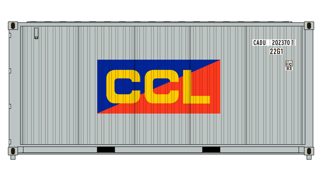 3-Pack CIMC 20' Corrugated Containers - Costa Container Lines