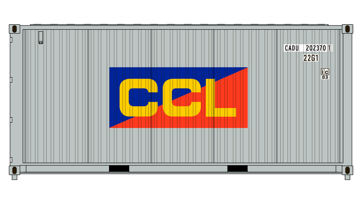 3-Pack CIMC 20' Corrugated Containers - Costa Container Lines