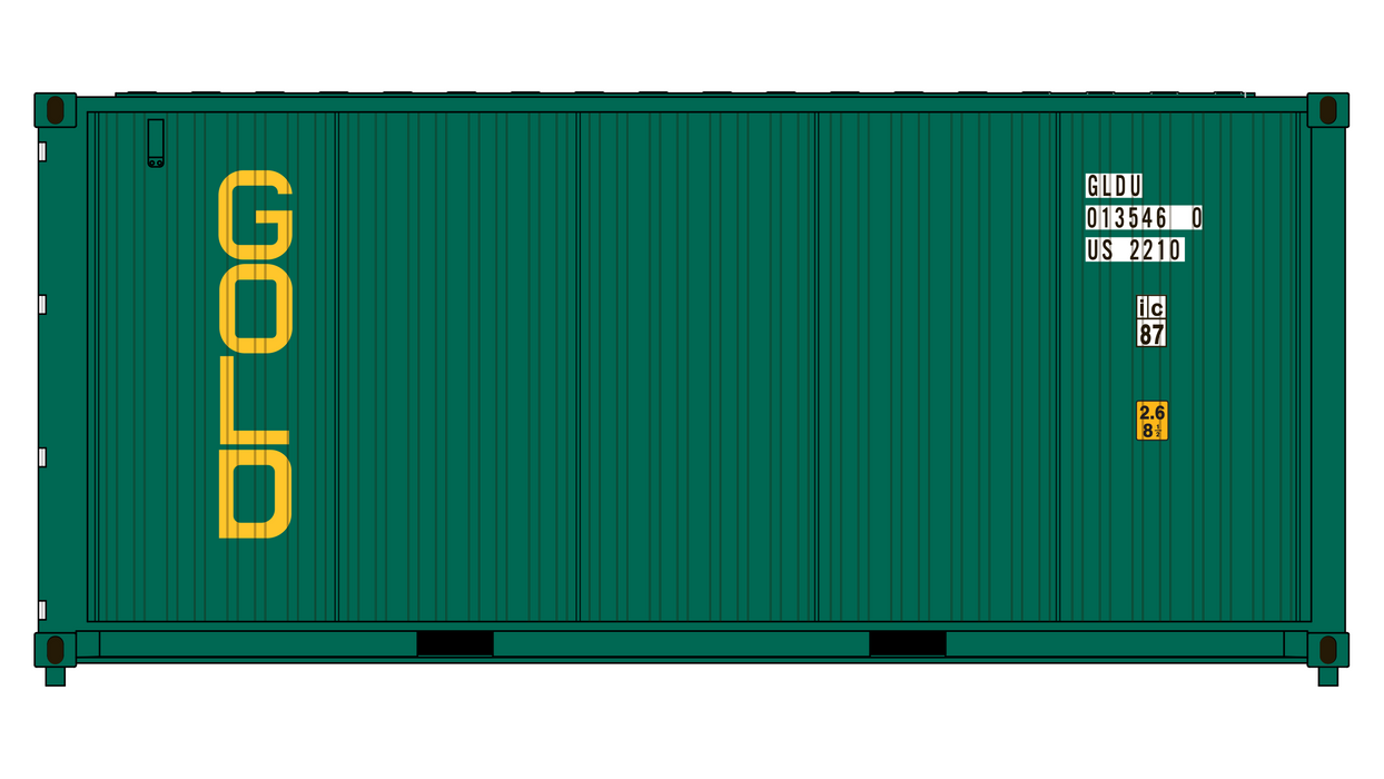 3-Pack CIMC 20' Corrugated Containers - Gold Container Corporation