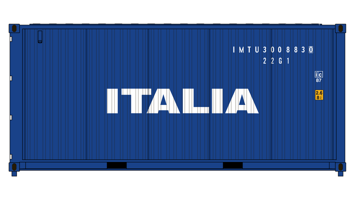 3-Pack CIMC 20' Corrugated Containers - Italia Marittima — Class One ...