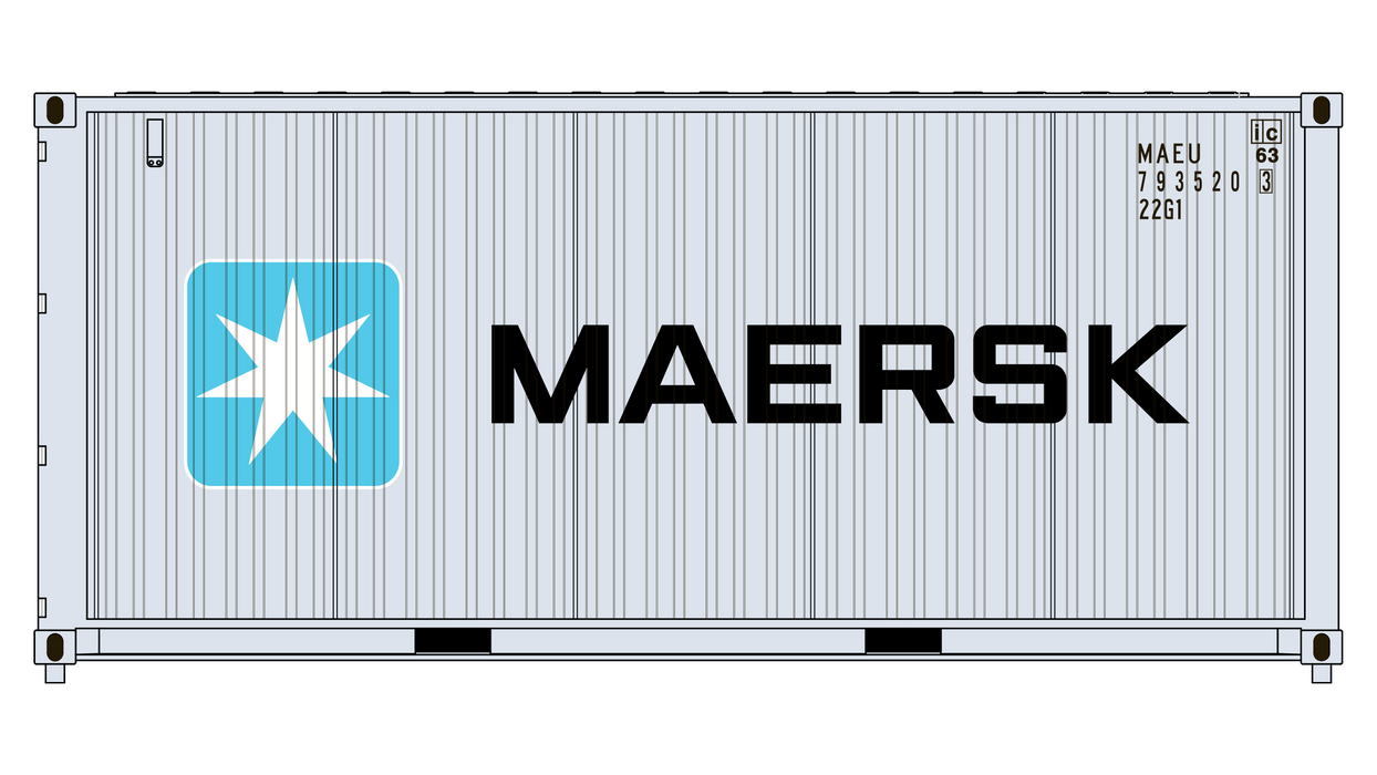 3-Pack CIMC 20' Corrugated Containers - Maersk Line