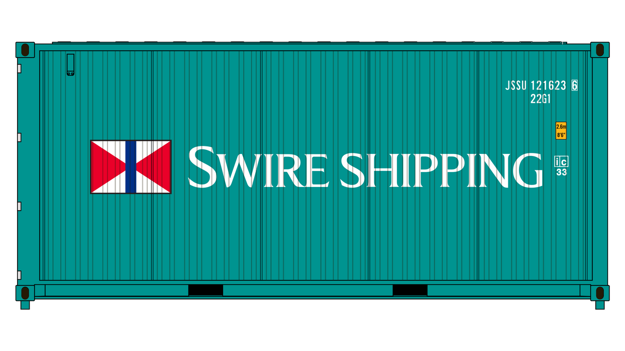 Swire Containers 3-Pack CIMC 20' Corrugated Containers - Swire Shipping — Class One ...