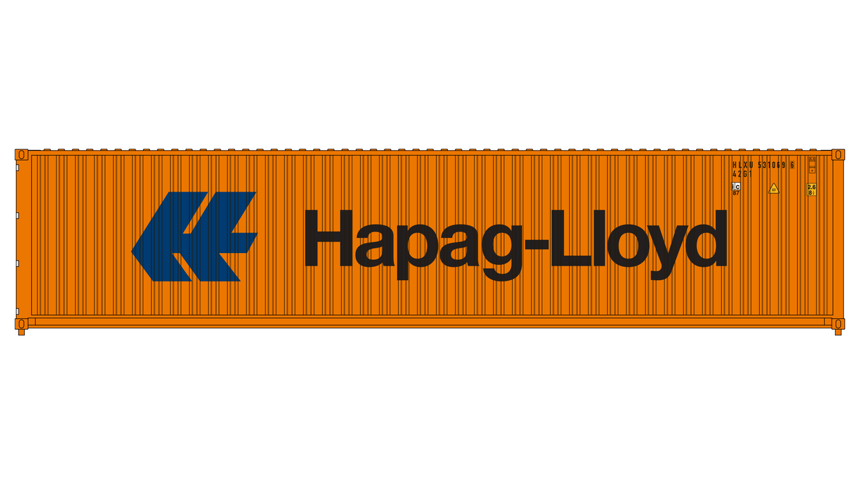 3-Pack CIMC 40' Corrugated Containers - Hapag-Lloyd