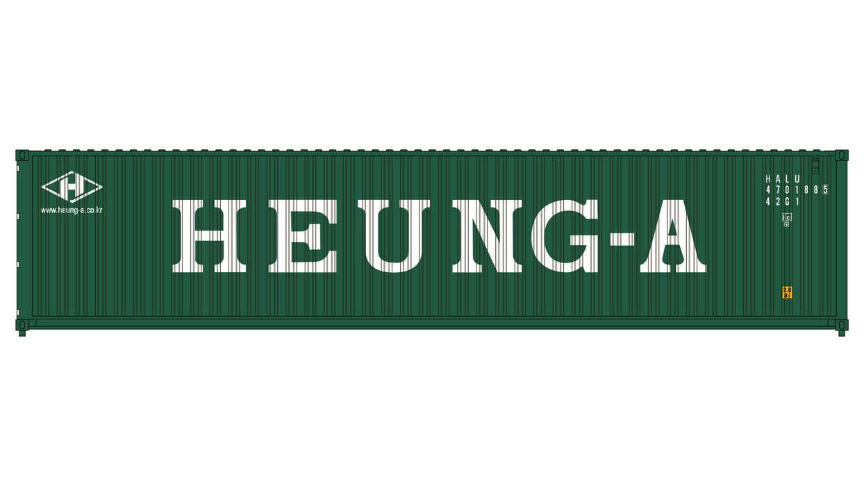 3-Pack CIMC 40' Corrugated Containers - Heung-A Shipping