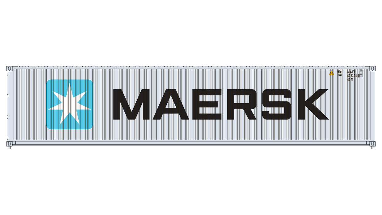3-Pack CIMC 40' Corrugated Containers - Maersk Line