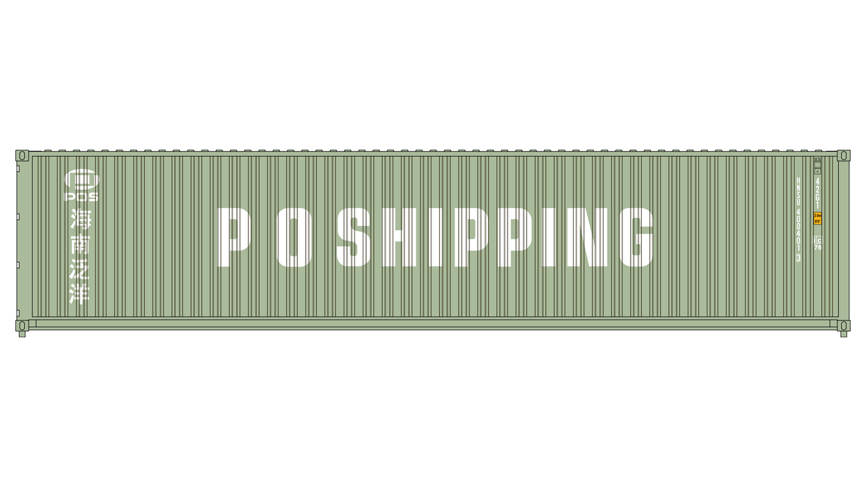 3-Pack CIMC 40' Corrugated Containers - Hainan PO Shipping