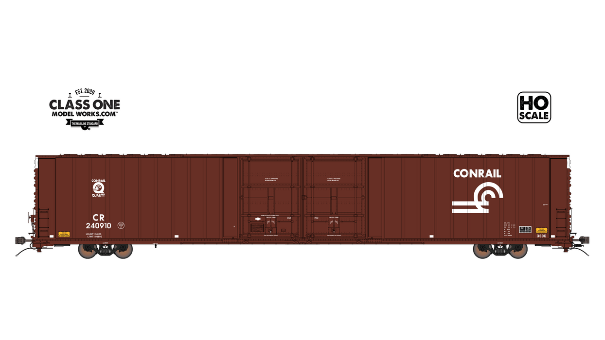 THRALL 86' HIGHCUBE BOXCAR - 4 DOOR - CONRAIL