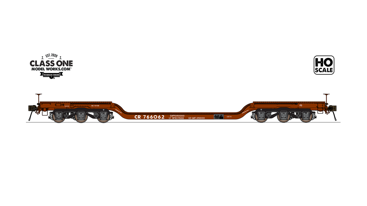 GSC Heavy Duty Flatcar - CONRAIL