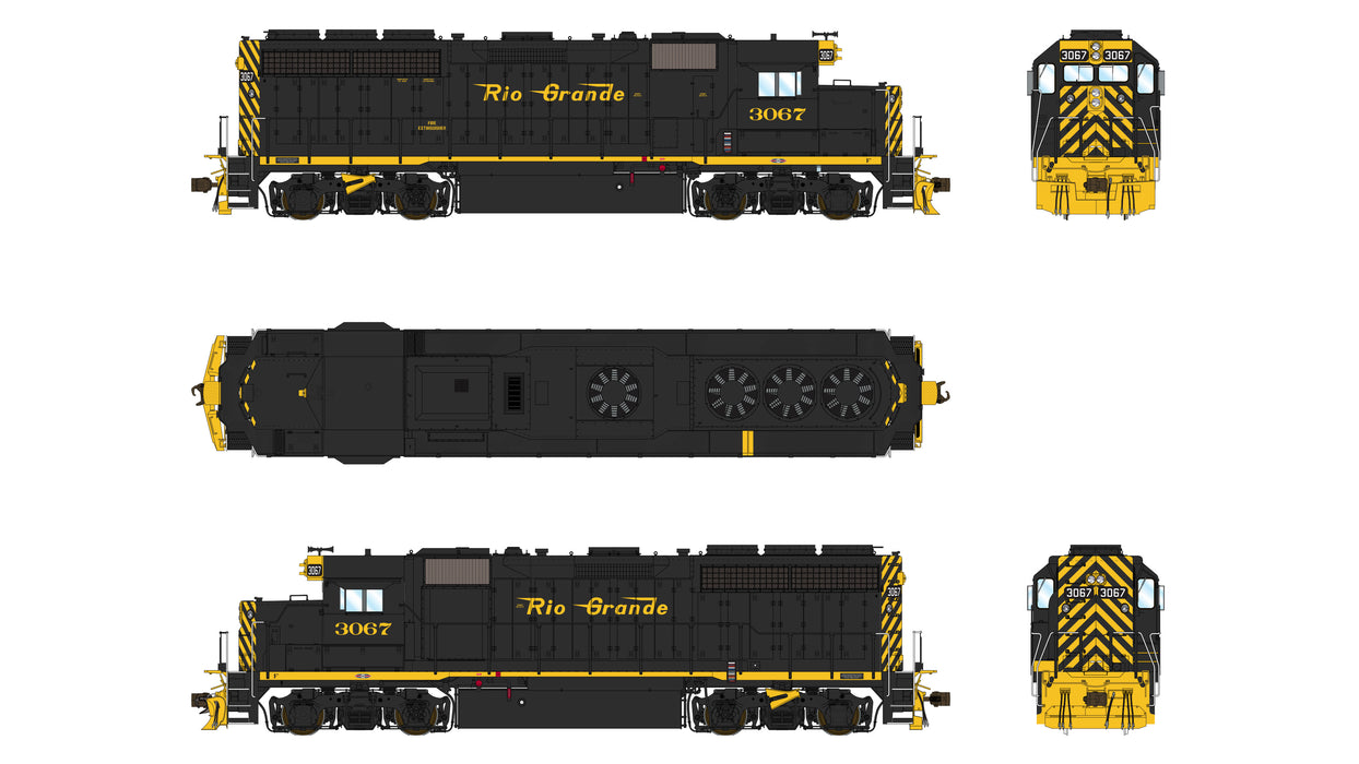 EMD GP40 1A3 - Denver & Rio Grande Western 3067