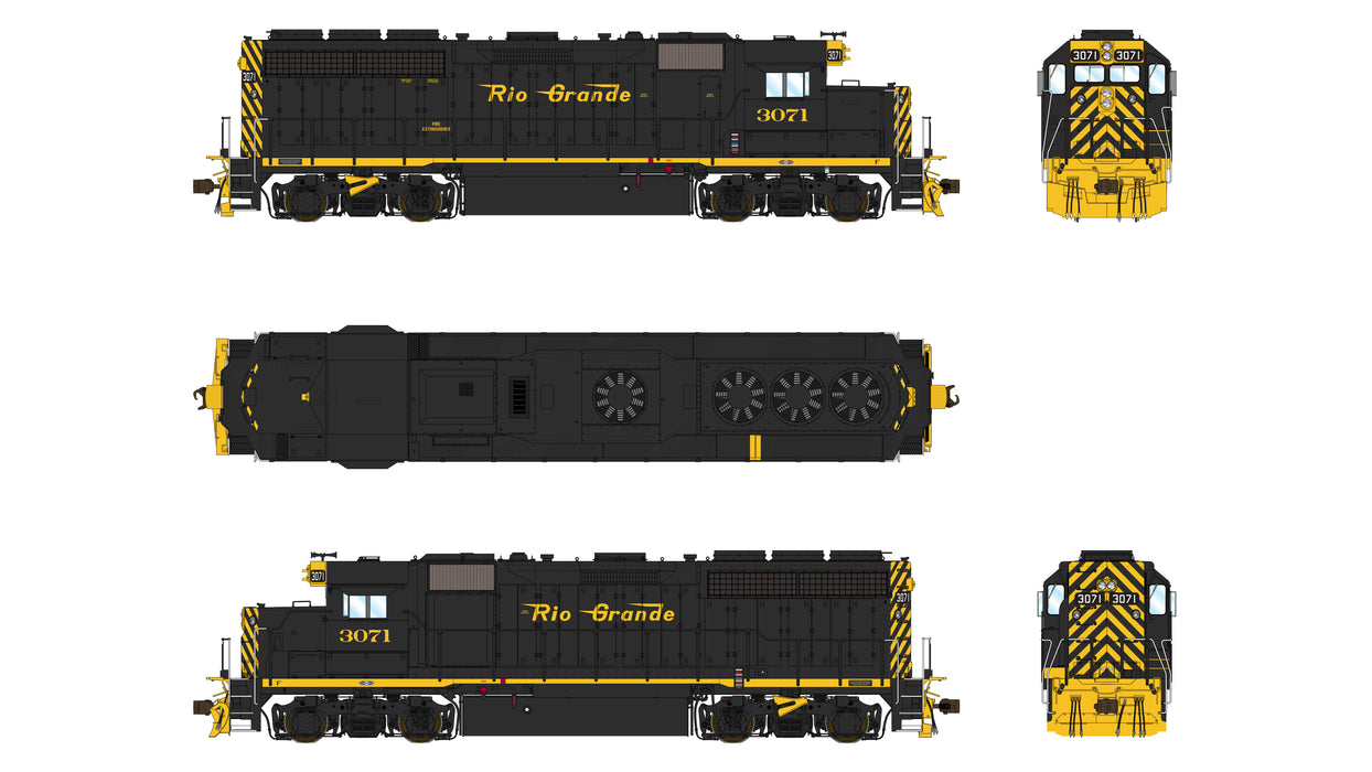 EMD GP40 1A3 - Denver & Rio Grande Western 3071