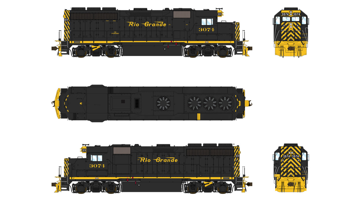 EMD GP40 1A3 - Denver & Rio Grande Western 3074