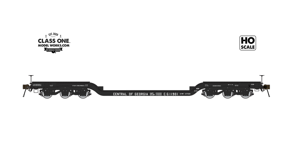 GSC Heavy Duty Flatcar - Central of Georgia - Run 2