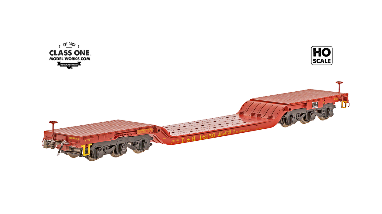 GSC Heavy Duty Flatcar - Delaware & Hudson - Run 2