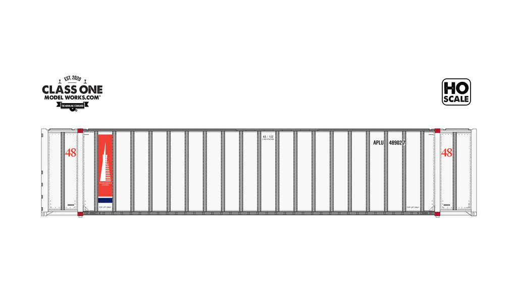 A sideview of the 2-Pack Hyundai 48' Exterior Post - Transamerica Leasing - Run 2