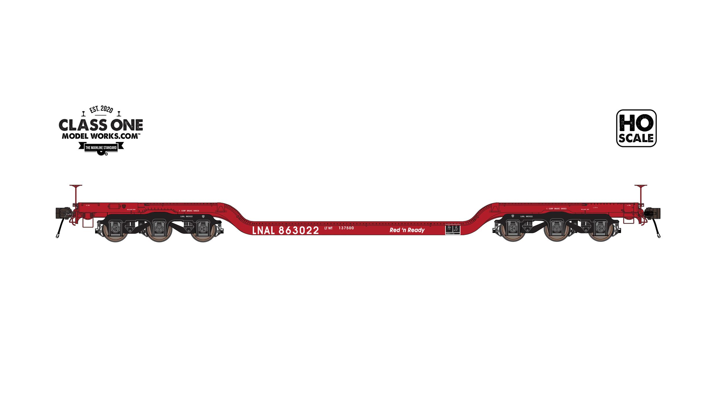 GSC Heavy Duty Flatcar LNAL — Class One Model Works